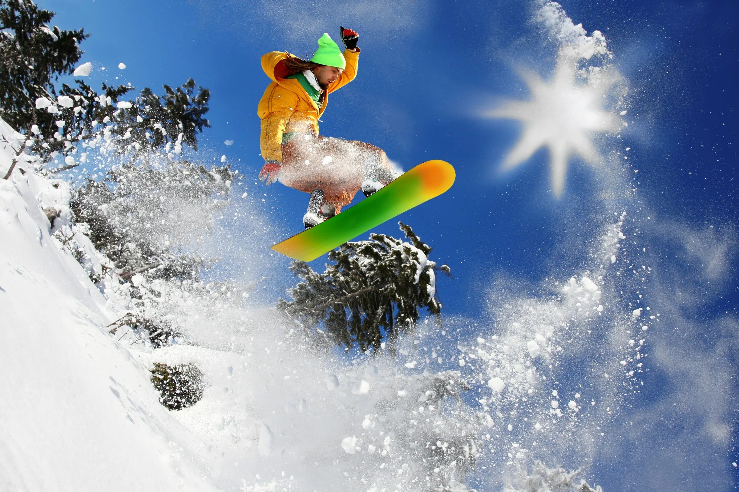 Snow jumping