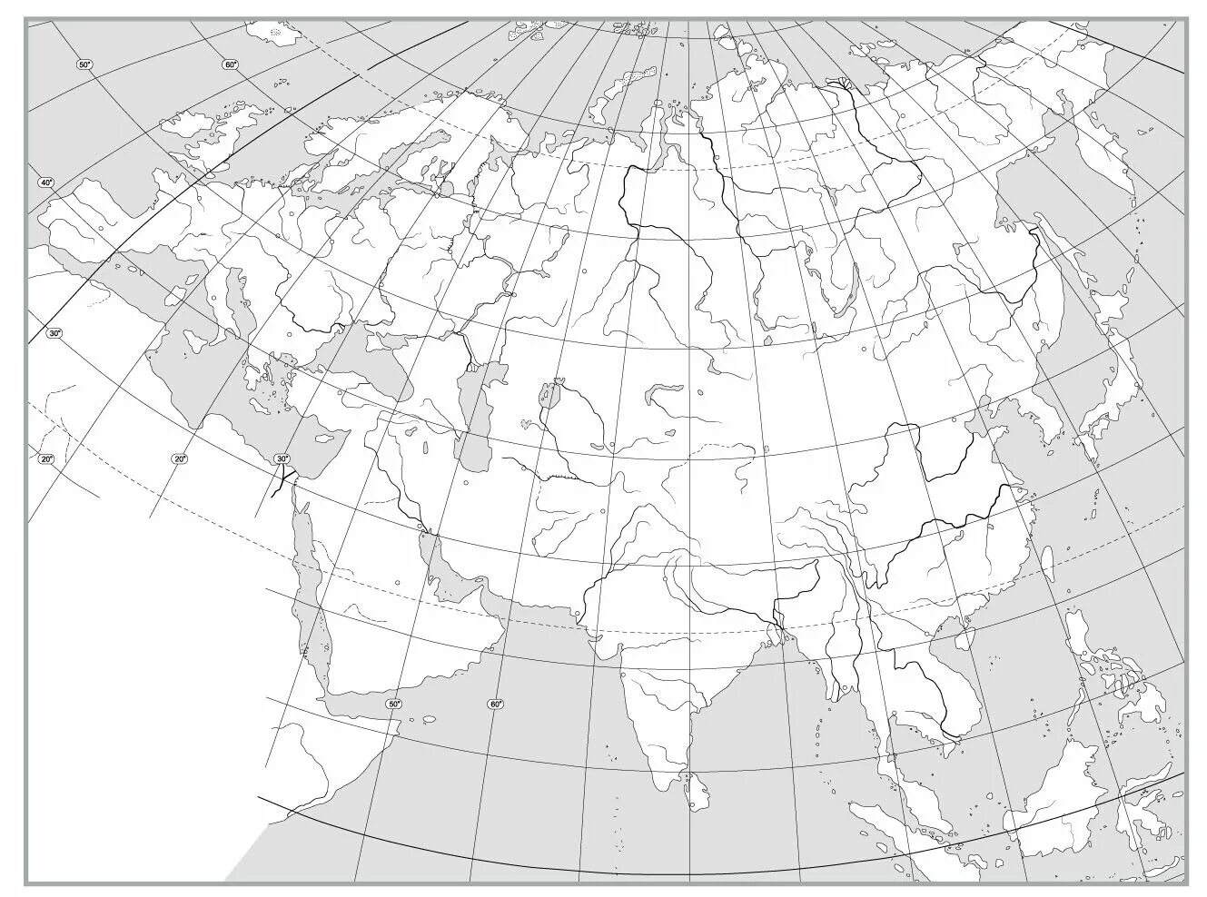 Карта евразии заполненная. Физическая контурная карта Евразии. Физическая карта Евразии контурная карта. Контурная карта физическая карта Евразия 7кл. Политическая контурная карта Евразии.