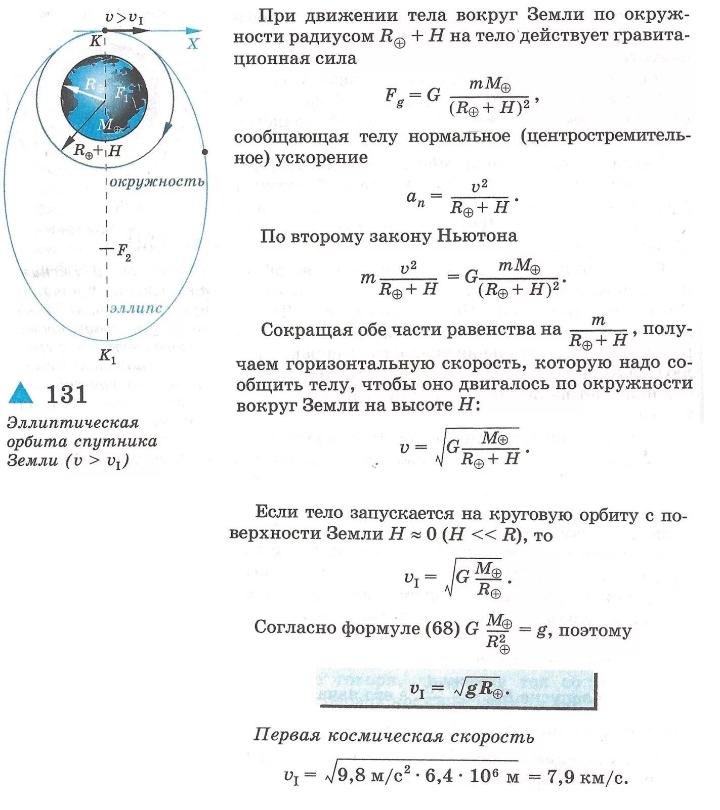 Определить скорость искусственного. Движение спутника по круговой орбите. Скорость спутника на круговой орбите. Скорость вращения спутника вокруг земли. Спутник движется по круговой орбите.