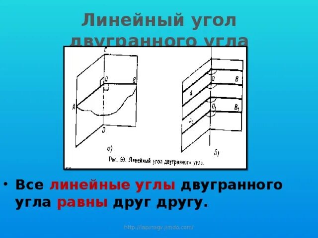 Линейный угол двугранного угла это. Линейный угол двугранного угла это