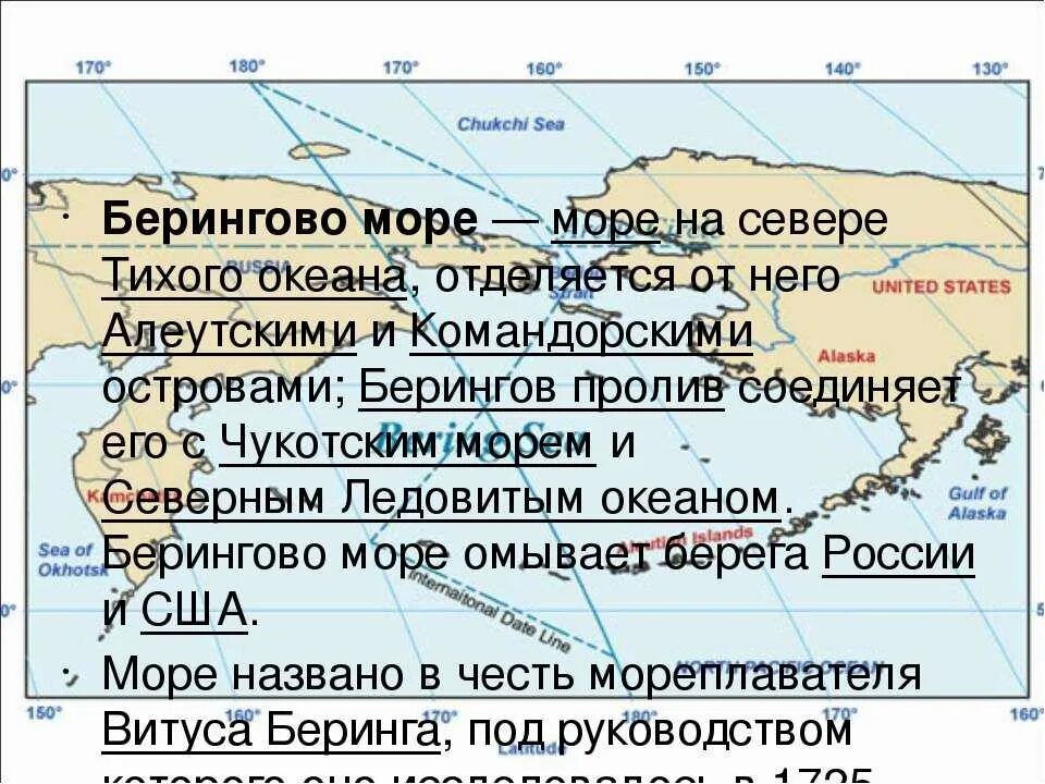 План описания географического положения тихого океана