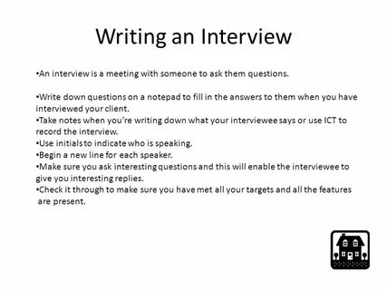 Interviews example