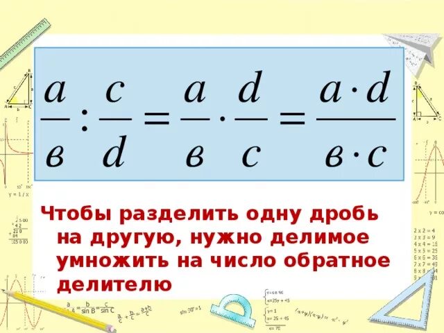 Правило деления обыкновенных дробей 6 класс. Деление обыкновенных дробей 6 класс. Делеление дробей 6 класс. Правило деления дробей. Видеоурок по математике деление дробей