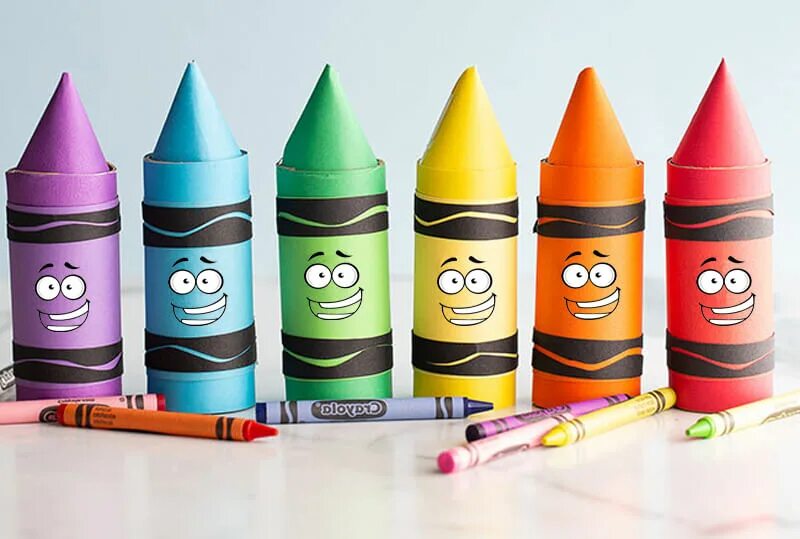 объемные карандаши. объемные цветные карандаши. поделки карандаши из картона. поделка карандаш из бумаги. карандаш из картона.