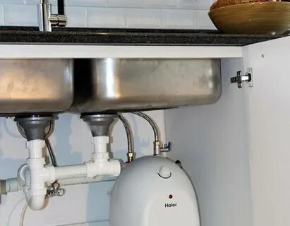 Накопительный водонагреватель мойку