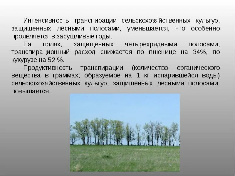 Антропогенное воздействие на растения. Неблагоприятные природные факторы влияющие на ландшафт. Интенсивность транспирации. Продуктивность транспирации. Антропогенные воздействия на ландшафт поля.