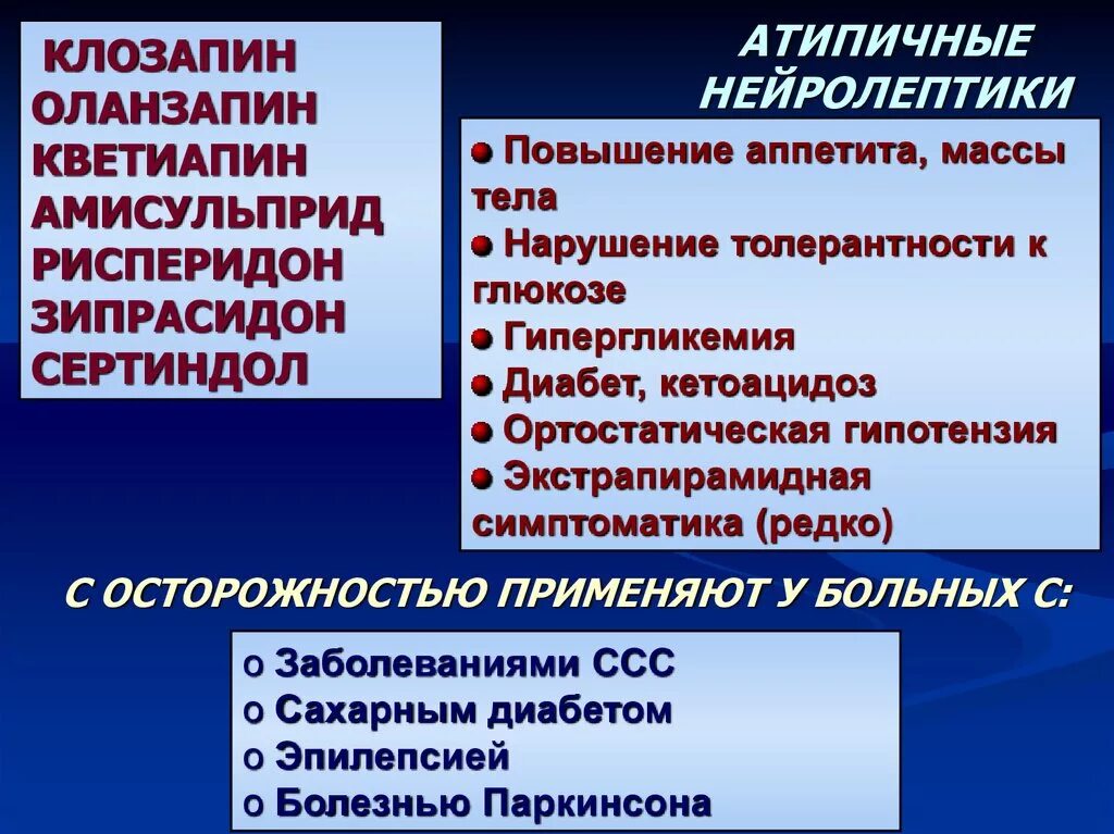 Показания к применению нейролептиков. Атипичные нейролептики. Современные атипичные нейролептики. Типичные и атипичные нейролептики. Атипичный нейролептик препараты.