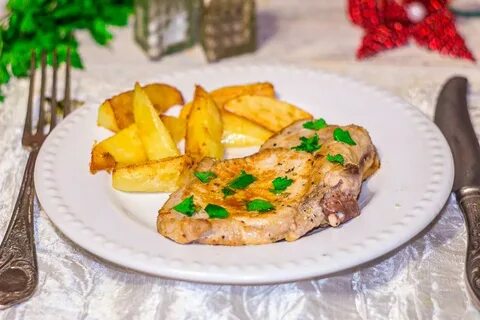Вкусно пожарить антрекот из свинины