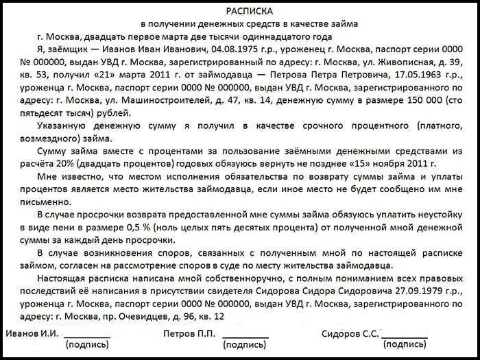 Дал деньги в долг без расписки. Как составить расписку о передаче денег в долг образец. Образец написания долговой расписки. Расписка о получении денежных средств в долг под проценты. Пример расписки о долге денежных средств.