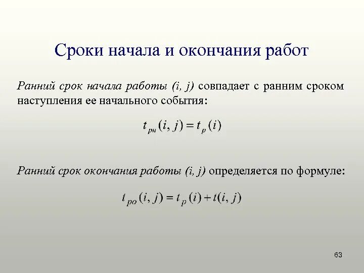 Определение работы и события. Сроки начала и окончания работы. время начала и окончания работы. ранний срок начала работы. ранний срок окончания работы.