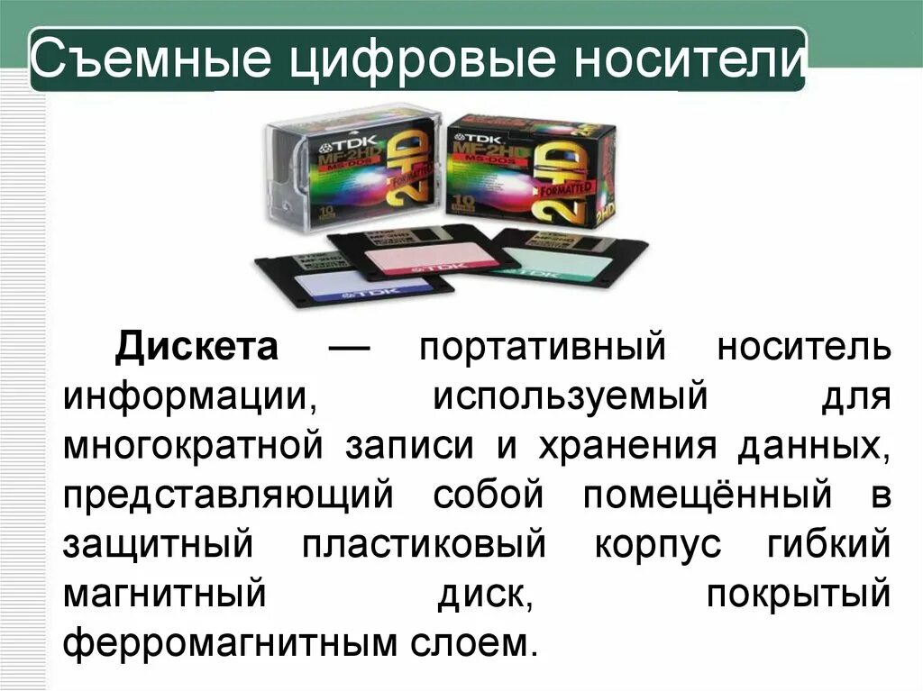 Хранение информационных объектов на различных носителях. Съемные цифровые носители. носители хранения информации. сменные носители информации. хранение информации на цифровых носителях.