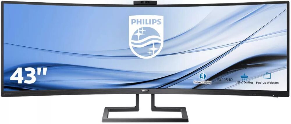 Монитор curved купить. Монитор Philips 439p9h/00 43.4. Монитор Philips 499p9h. Монитор Филипс изогнутый. Монитор 43" Philips 439p9h/00 Black.