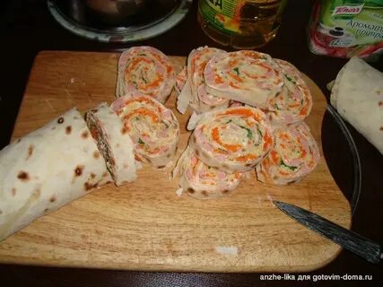Рецепт рулета из лаваша с морковкой