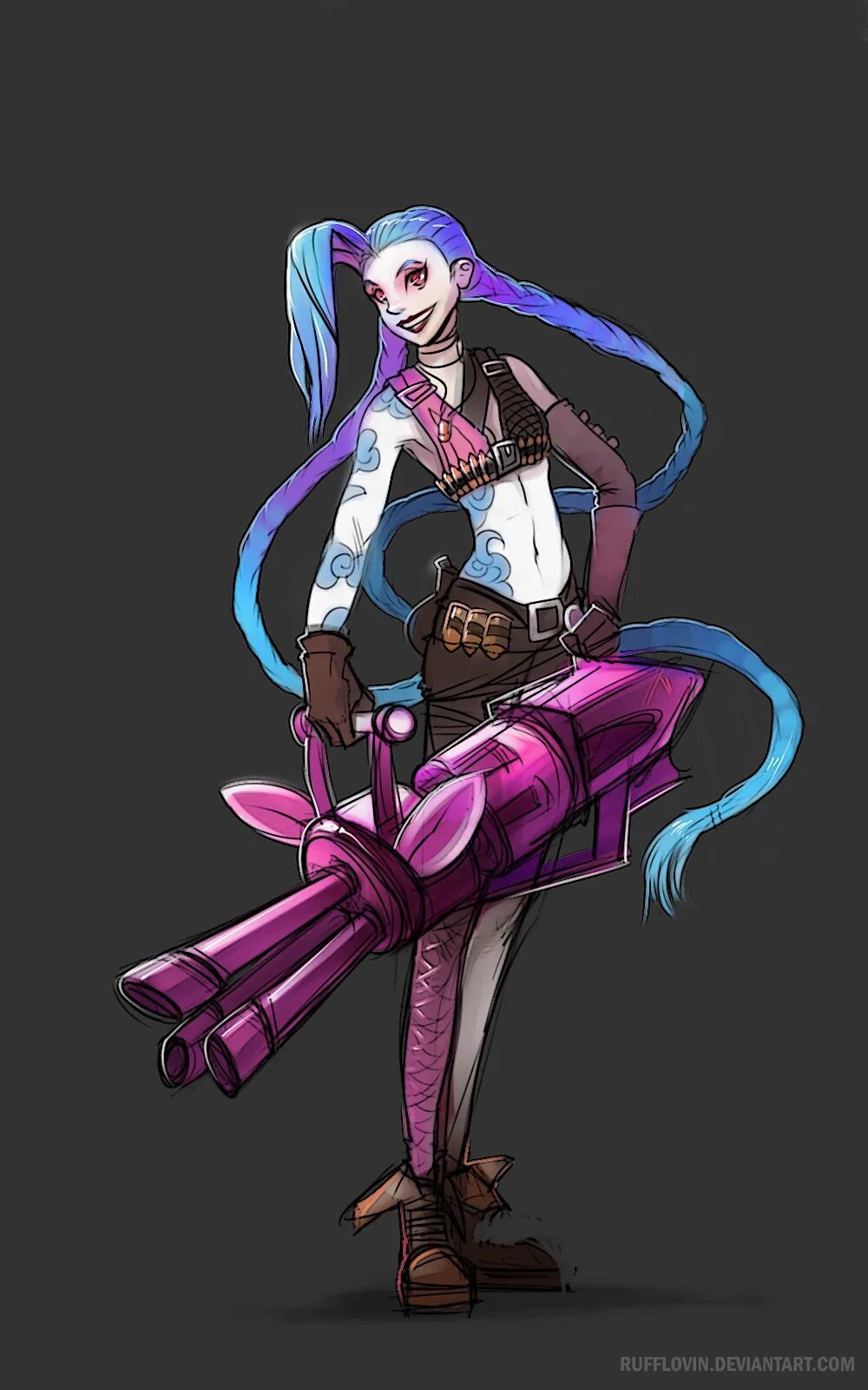 оружие джинкс. рост джинкс. джинкс (league of legends). лига легенд джинкс арт. джинкс лига легенд моделька.