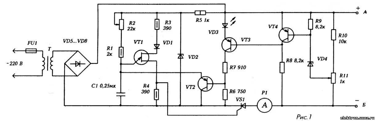 Зарядное для автомобильных аккумуляторов на тиристоре. Схема зарядного устройства для автомобильного на кт117. Схема тиристорного зарядного устройства для авто АКБ С защитой. Схемы з/у для автомобильных аккумуляторов на тиристорах. Зарядное устройство для автомобильного аккумулятора на кт117а схема.