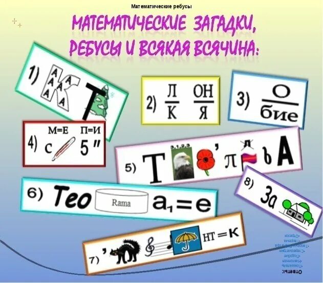 Какие математические слова. Математические ребусы. Математический плакат. Блакат для математике. Плакат на неделю математики.