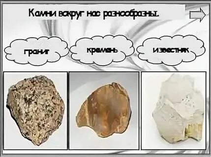 Камни гранит кремень известняк