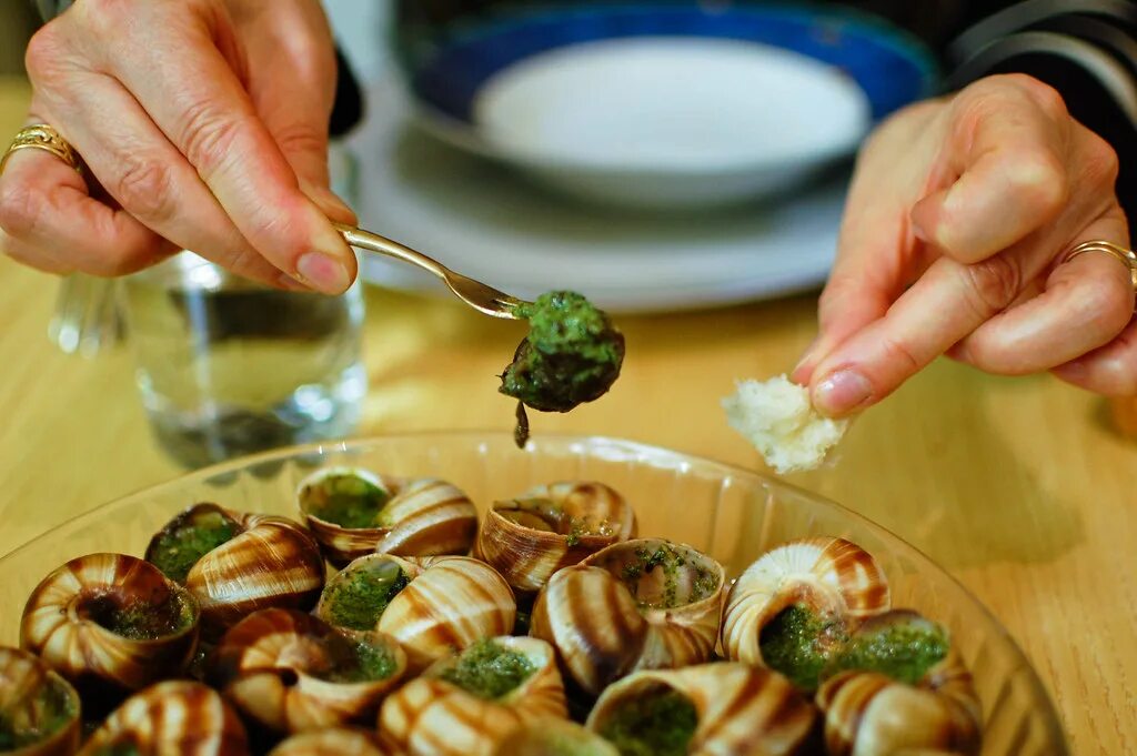 Маринованные улитки. Улитка Виноградная escargots. Улитки французская кухня. Блюда из улиток. Французские улитки блюдо.