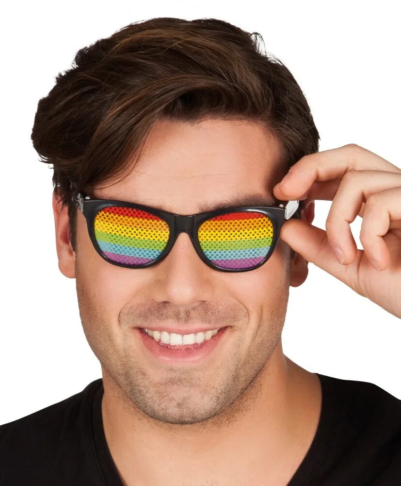 Почему очки назвали очками. Разноцветные очки. Радужные очки. Человек с очками. Крутые солнцезащитные очки.