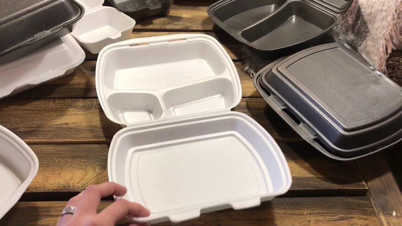 Corn starch lunch box. • контейнер одноразовый двухсекционный впс, тип 3. Ланч бокс сверху одноразовый. Производство ланч боксов. Контейнер ланч-бокс д/холодного впс 3х-секц 250х210х40 белый агро (100).