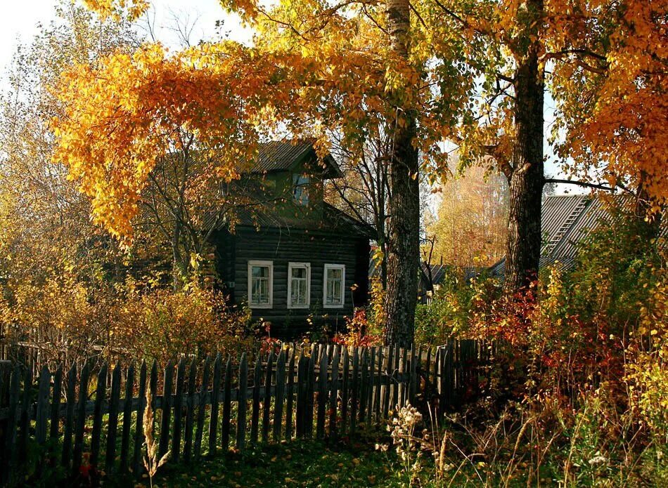 Мало тепло деревня. Осень в деревне. Деревня осенью. Деревенский домик. Домик в деревне осень.