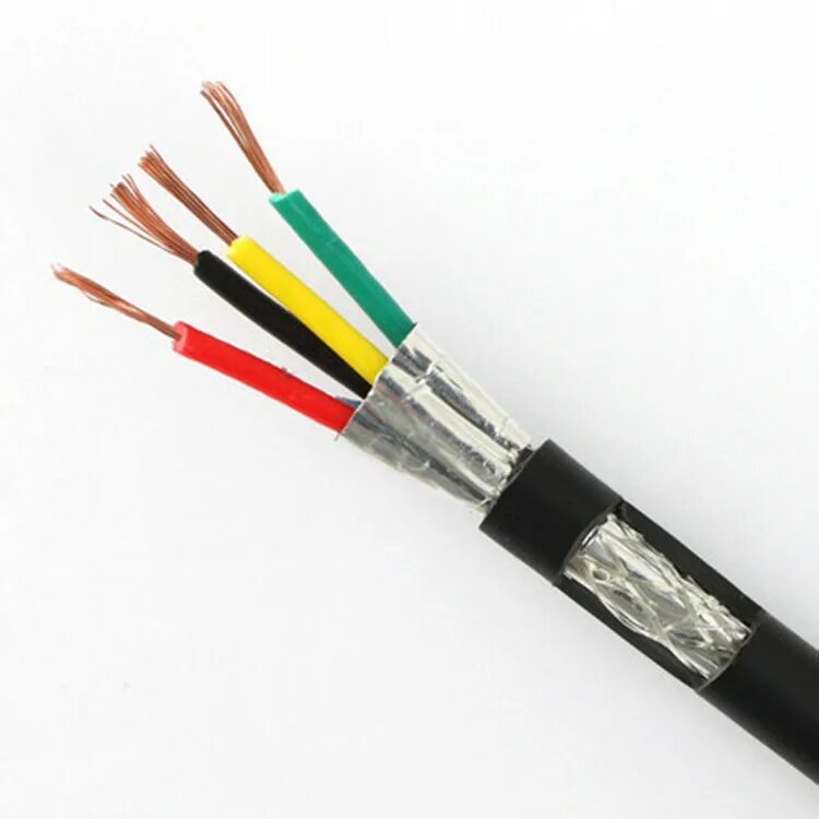 Shielded cable. Провод экранированный 4-х жильный. Кабель 5х2х0.25 - 2х0.5 для серво. Кабель 4х075. Экранированный 2х жильный провод.