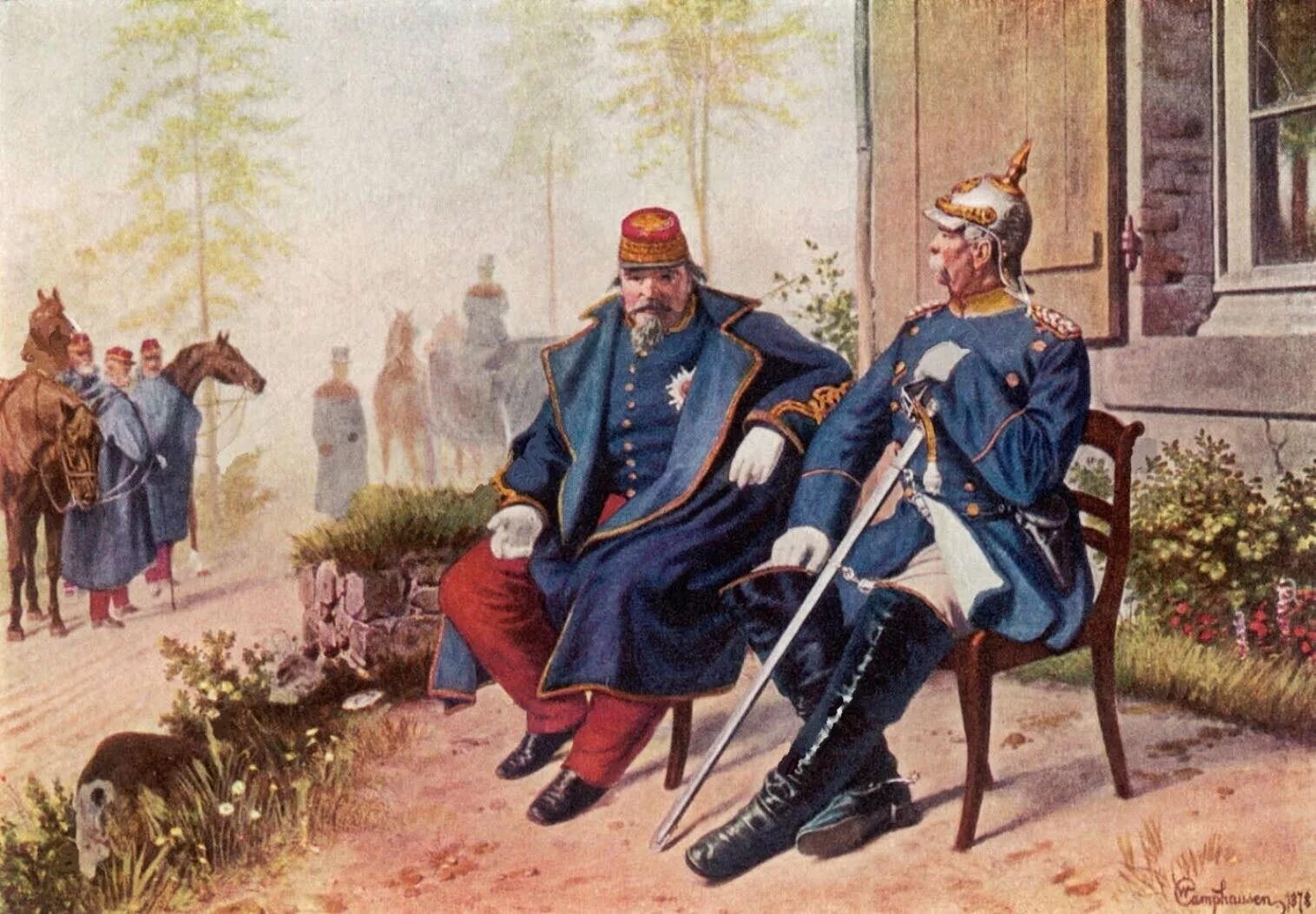 Наполеон 3 Франко-Прусская. Наполеон 3 под седаном.