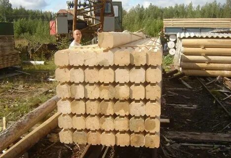 Куб оцилиндрованного бревна
