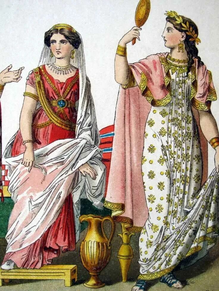 Женская одежда в древней греции
