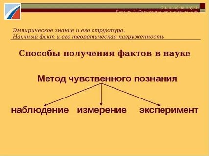 Способом получения новых научных знаний служит