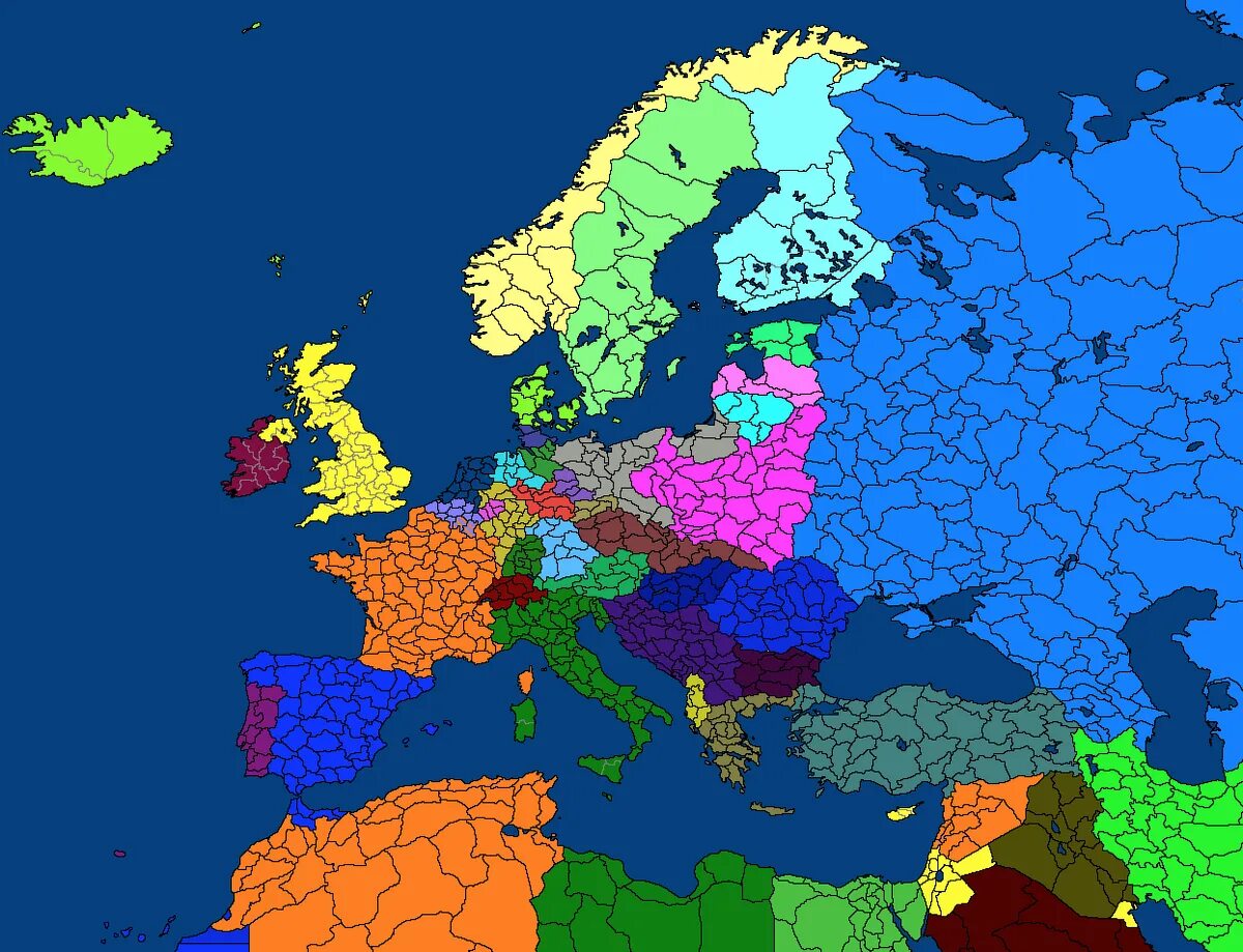 Europe of the mapping