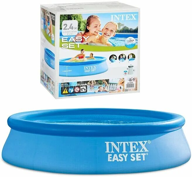 Бассейн надувной intex easy set 244*61 см, фильтр-насос, 28108. Бассейн easy set 244х76см, 2419л. Надувной бассейн бествей 244 х 66. Bestway 57448b. 57273 bestway.
