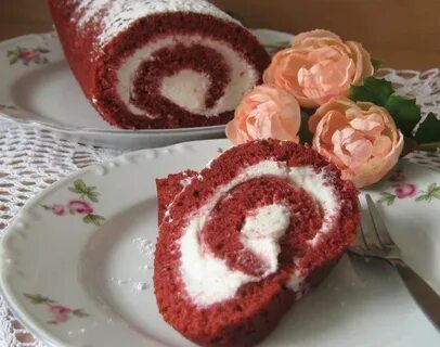 Красный рулет с сыром