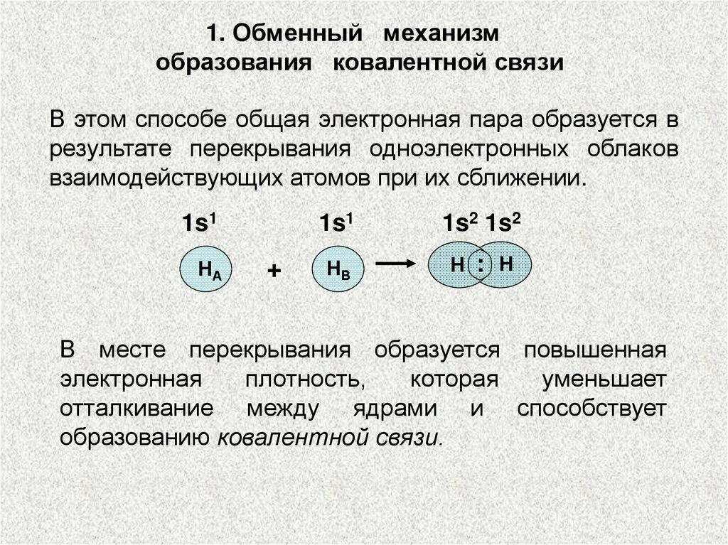 В образовании химических связей участвуют. 2 Механизма образования ковалентной связи. Обменный механизм образования ковалентной связи. Обменный механизм образования ковалентной связи обменный механизм. Механизм образования ковалентной связи s2.