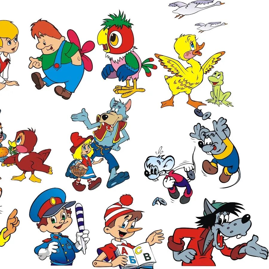 Персонажи из советских мультиков. Мультипликационные герои. Герои советских мультфильмов. Имена из советских мультфильмов. Утиные истории мультик мультик.