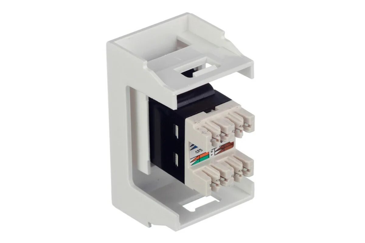 Розетка компьютерная для кабель-канала DKC Viva 45037 белая rj45