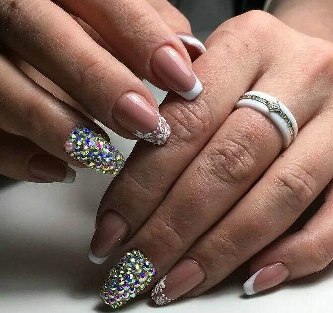 #frenchnails #frenchnailssquare #shortfakenails Squoval nails, French manicure n