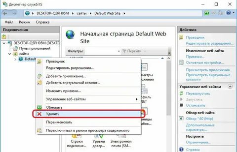 Диспетчер iis