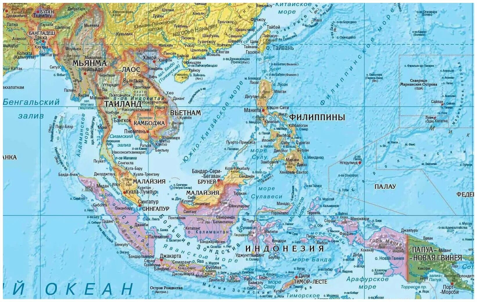 Большие зондские острова на карте евразии. Малаккский залив на карте. Малаккский пролив на физической карте Евразии. Малакка полуостров на карте. Малайский полуостров на карте.