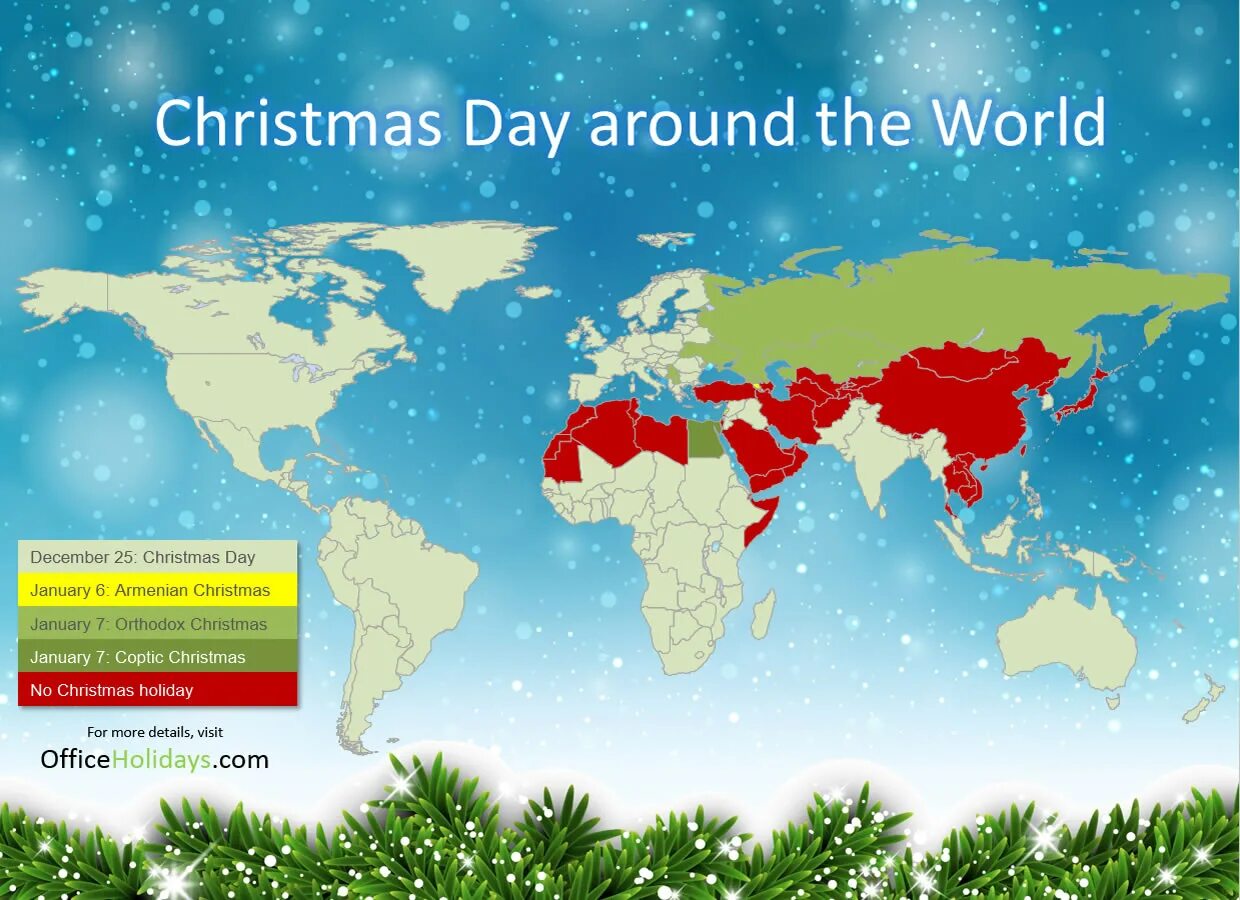 He all over the world. Карта где празднуют новый год. Карта где празднуют Рождество. Карта празднования Рождества. Рождество в мире карта.