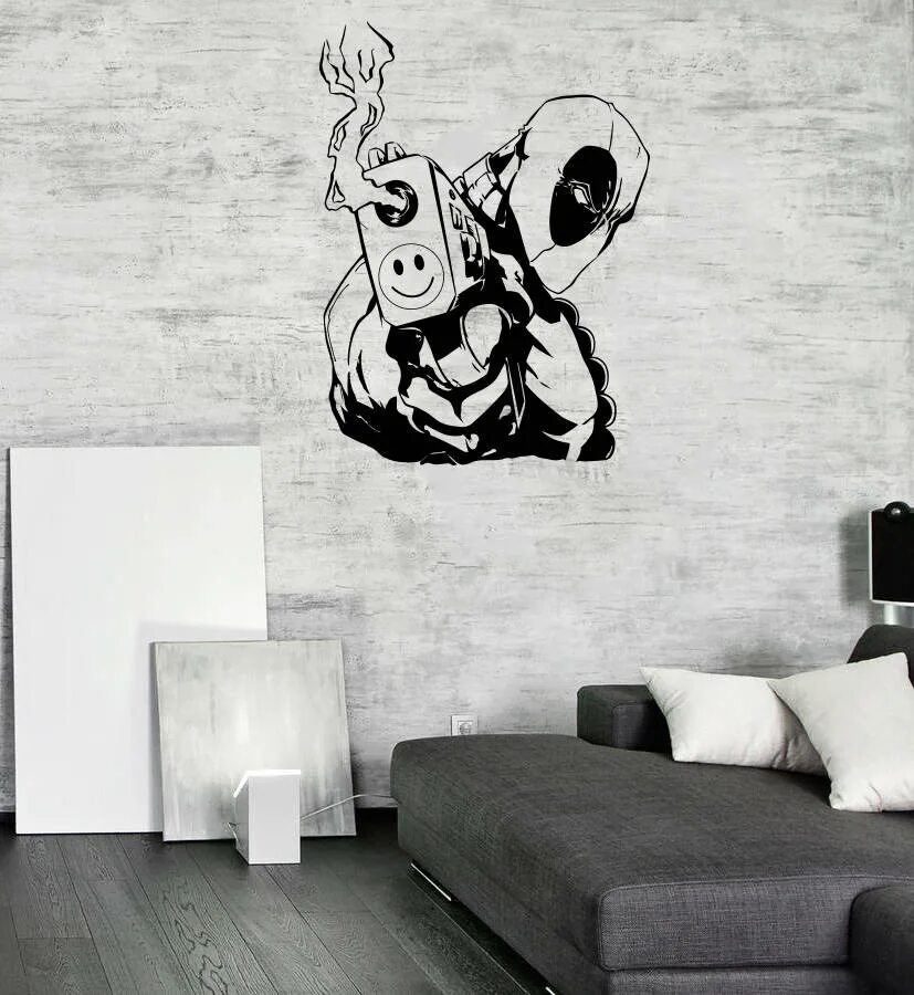 Крутой стен. Стена арт. Черно белый рисунок на стене. Прикольные рисунки на стену в комнате. Квартира в стиле граффити.