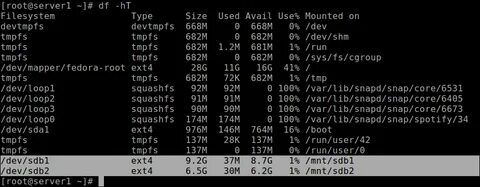 Как узнать диски linux