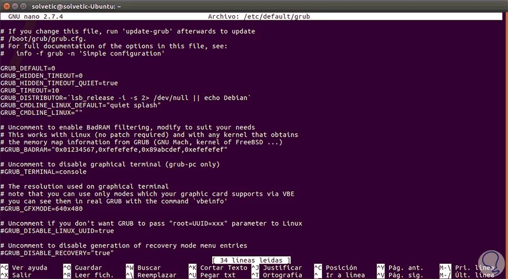 Ubuntu disable