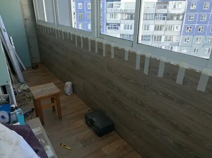Ламинат на балконе