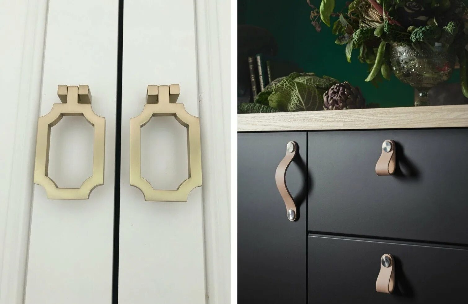 Кухонные ручки-скобы различных форм