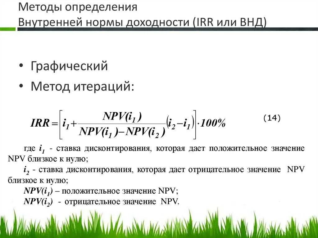 Рассчитать ставку доходности. Метод внутренней нормы доходности формула. Внутренняя норма рентабельности irr формула. Внутренняя ставка доходности irr формула. Внутренняя норма доходности формула.