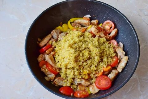 Булгур с овощами рецепт на сковороде пошагово