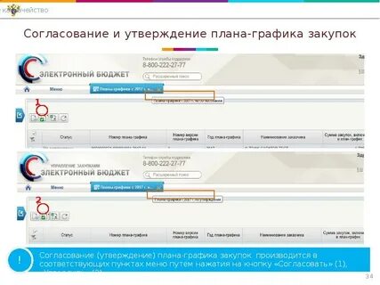 Изменение плана графика в электронном бюджете
