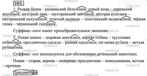 Русский 6 класс 303 упражнение