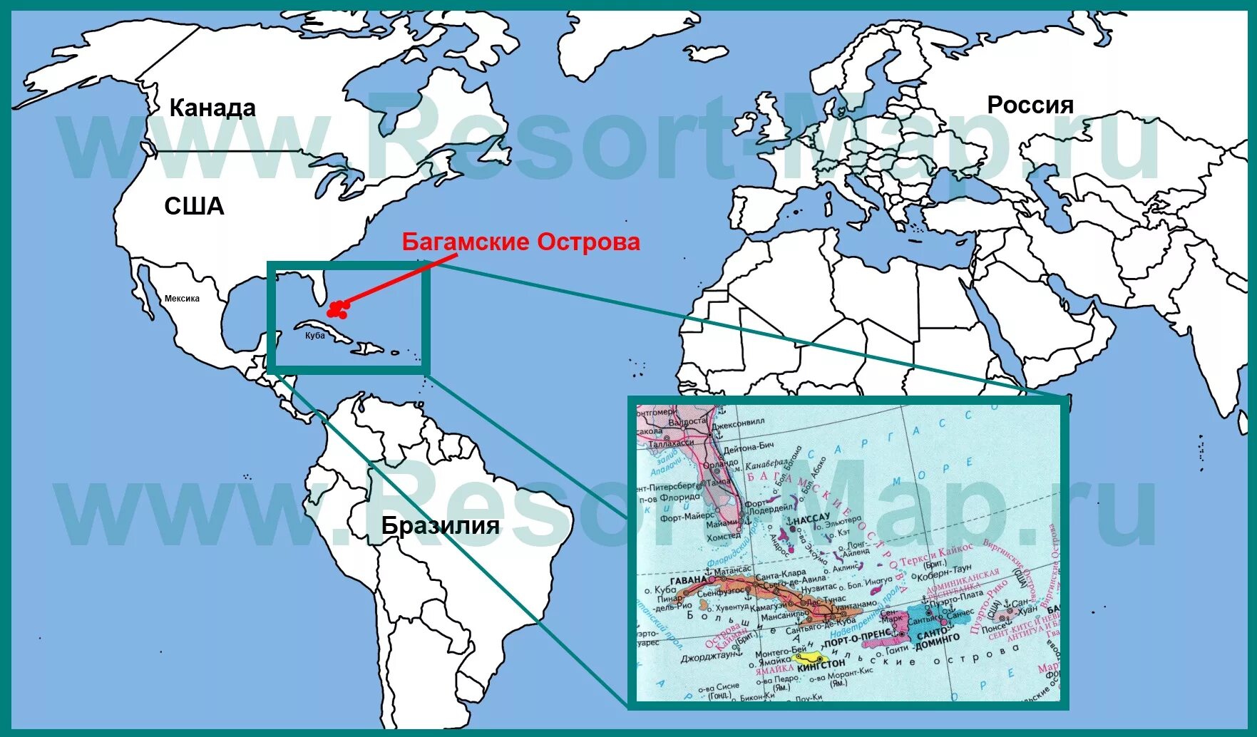 Багамские острова северная америка. Багамские острова расположение на карте.